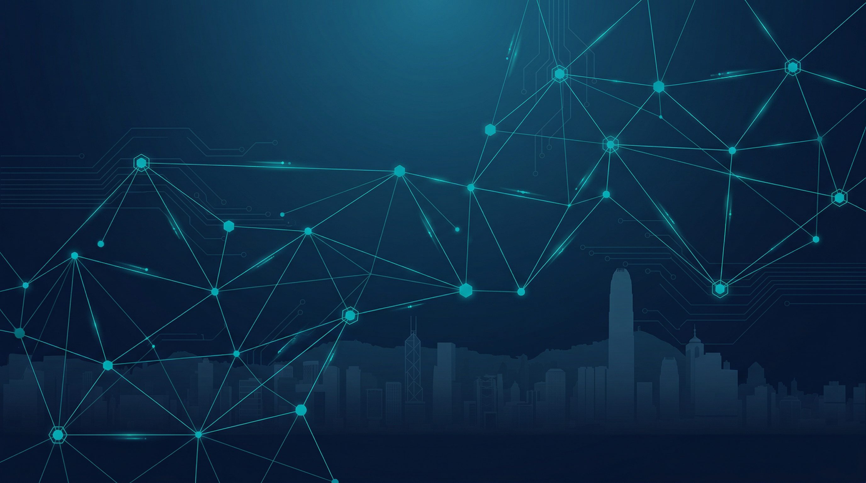 Technology network background